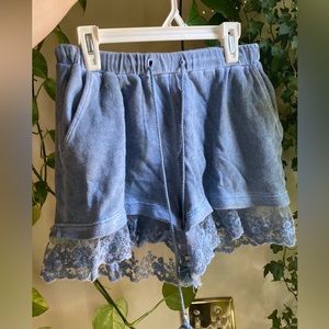 Summer Blue Flowy Shorts